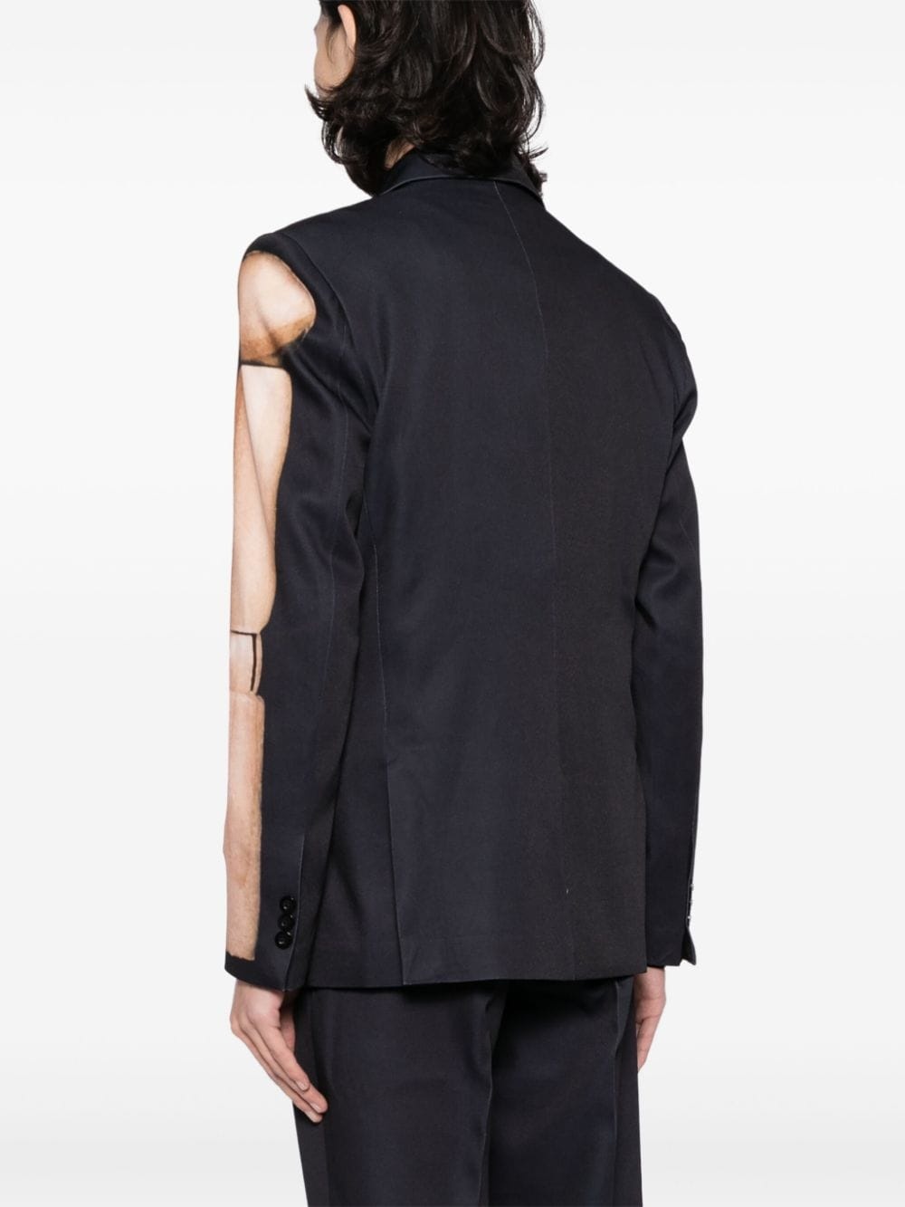 Mannequin graphic-print blazer - 4