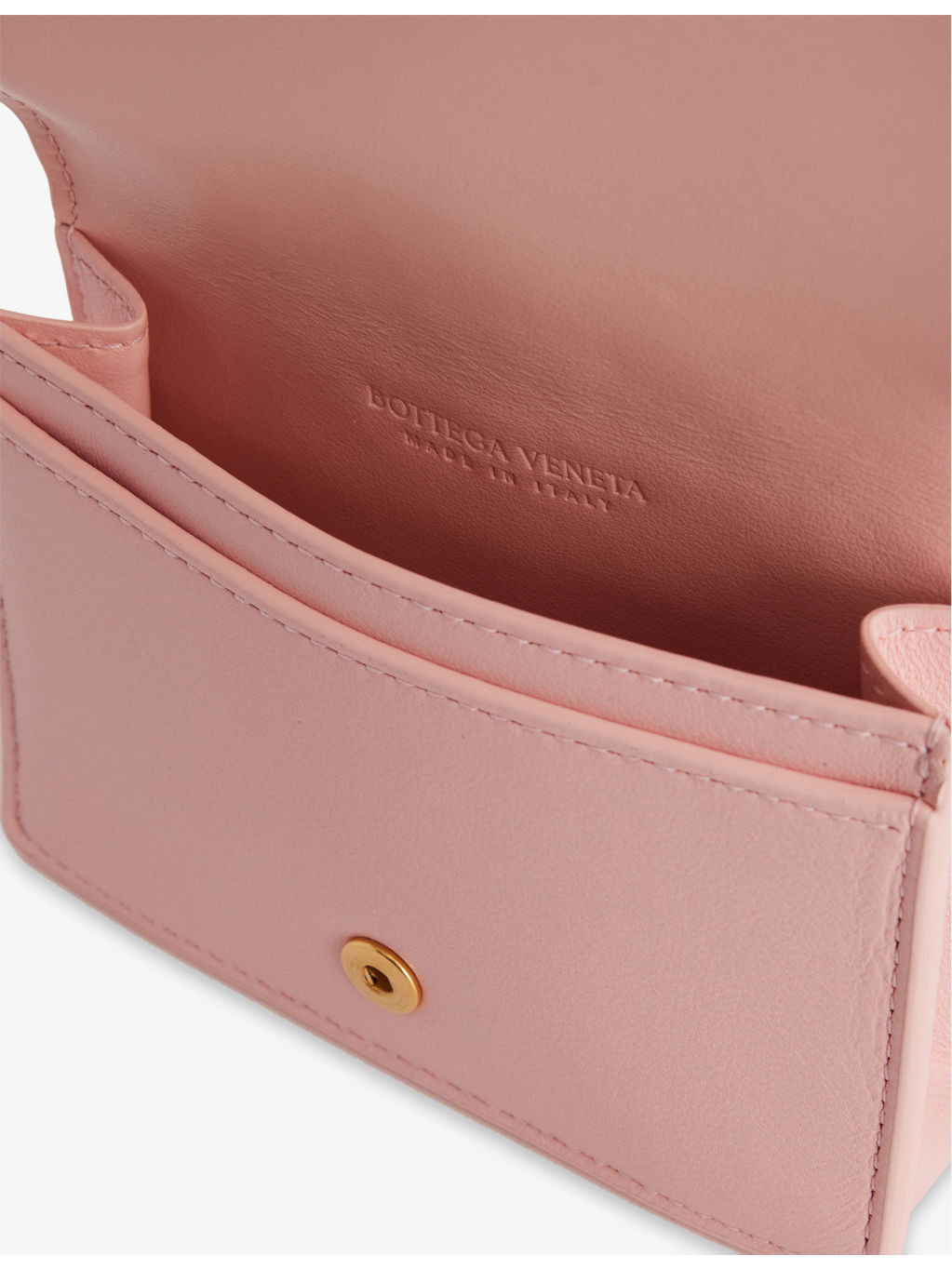 Intrecciato Front-Flap Leather Wallet - 4