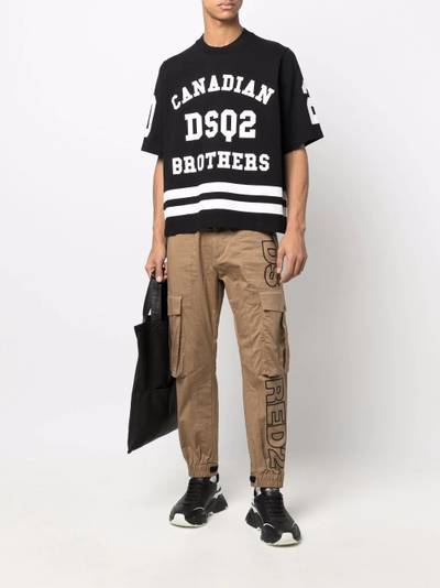 DSQUARED2 logo-print short-sleeve T-shirt outlook