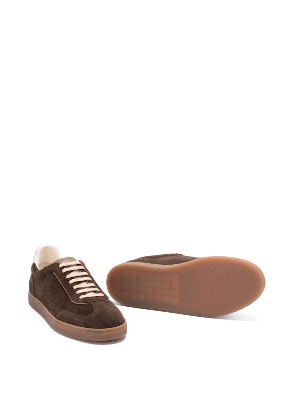 suede low-top sneakers - 5
