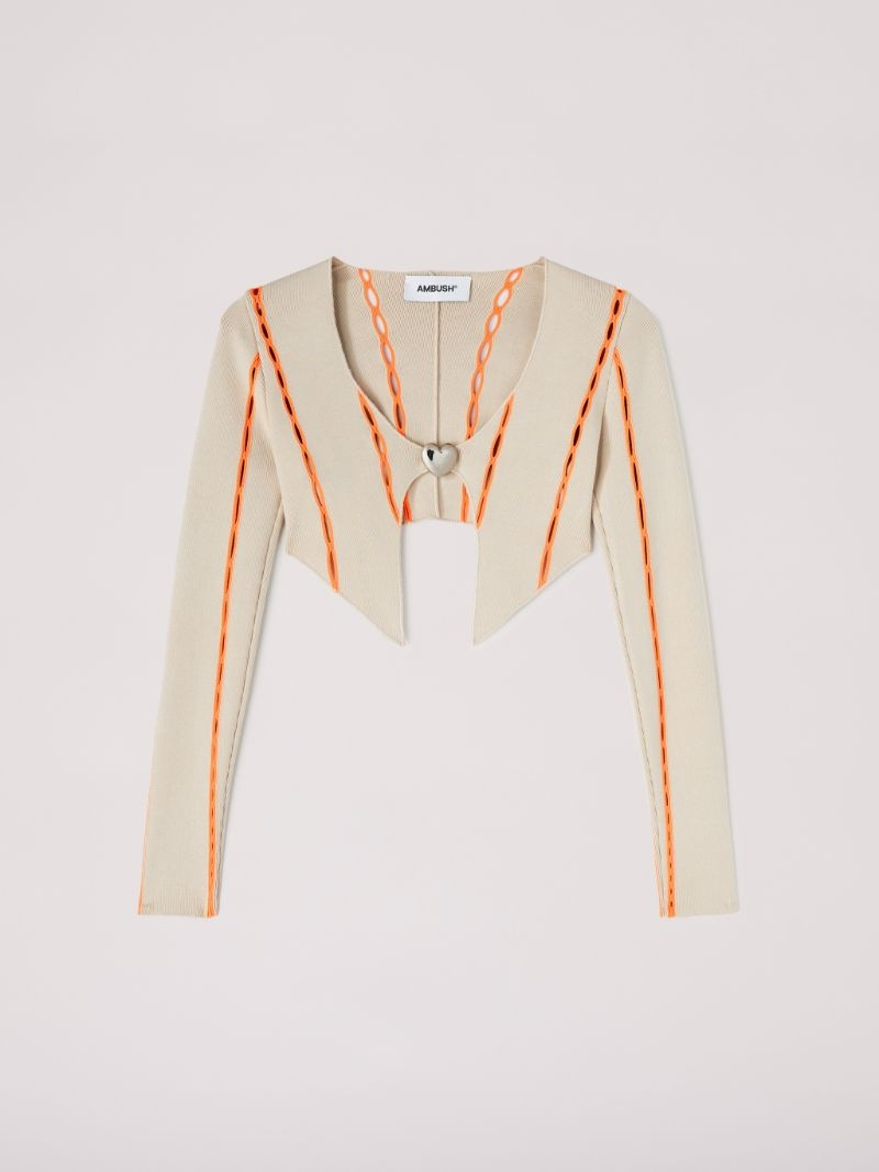 Crop Knit Cardigan - 1