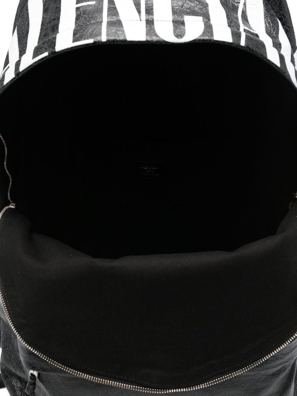 leather logo-detail backpack - 5