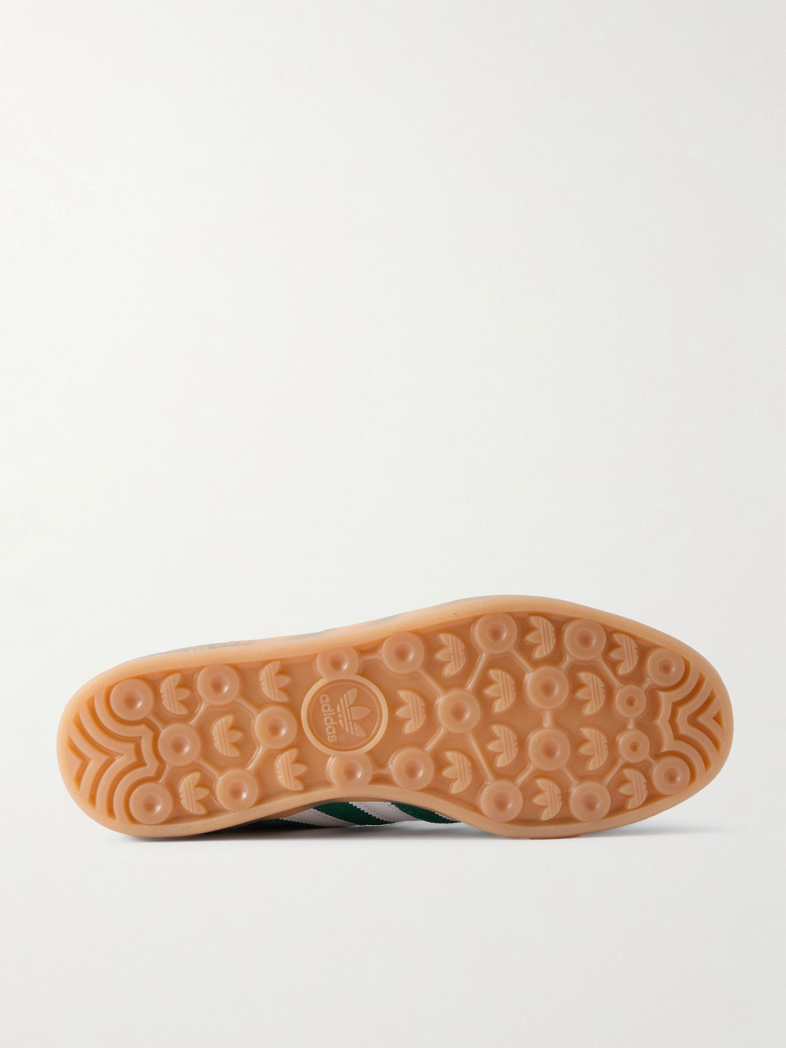 Gazelle Indoor Leather-Trimmed Suede Sneakers Green - 3