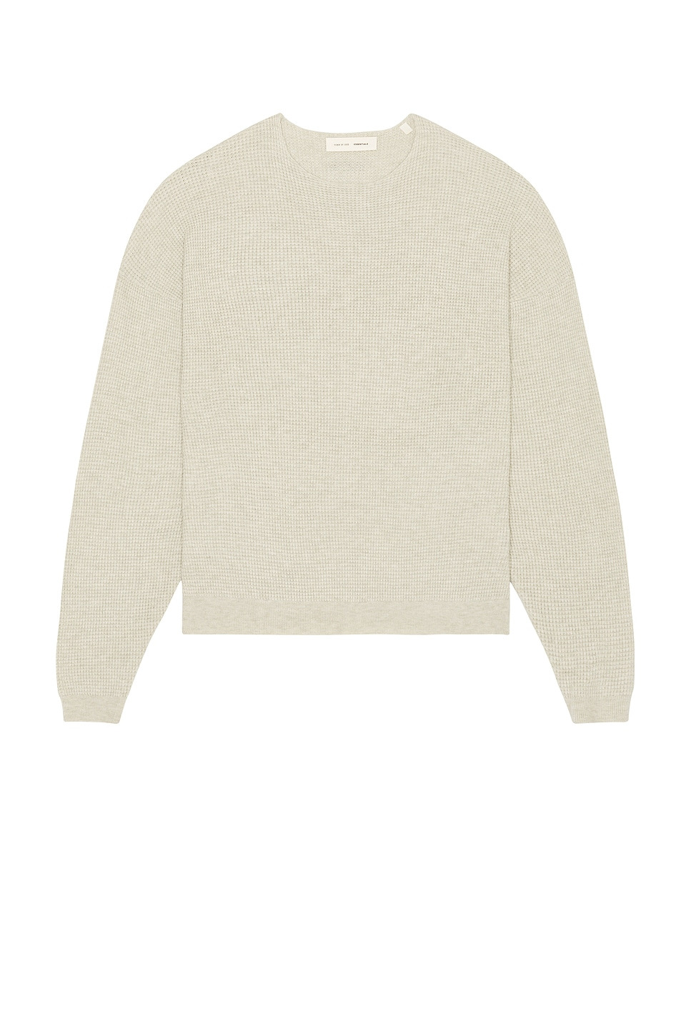 Waffle Long Sleeve Crew Neck Sweatshirt - 1