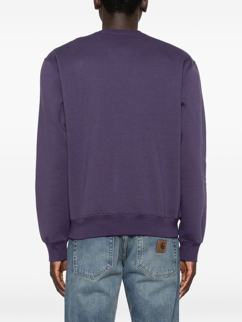 logo-detail crew-neck sweatshirt 4