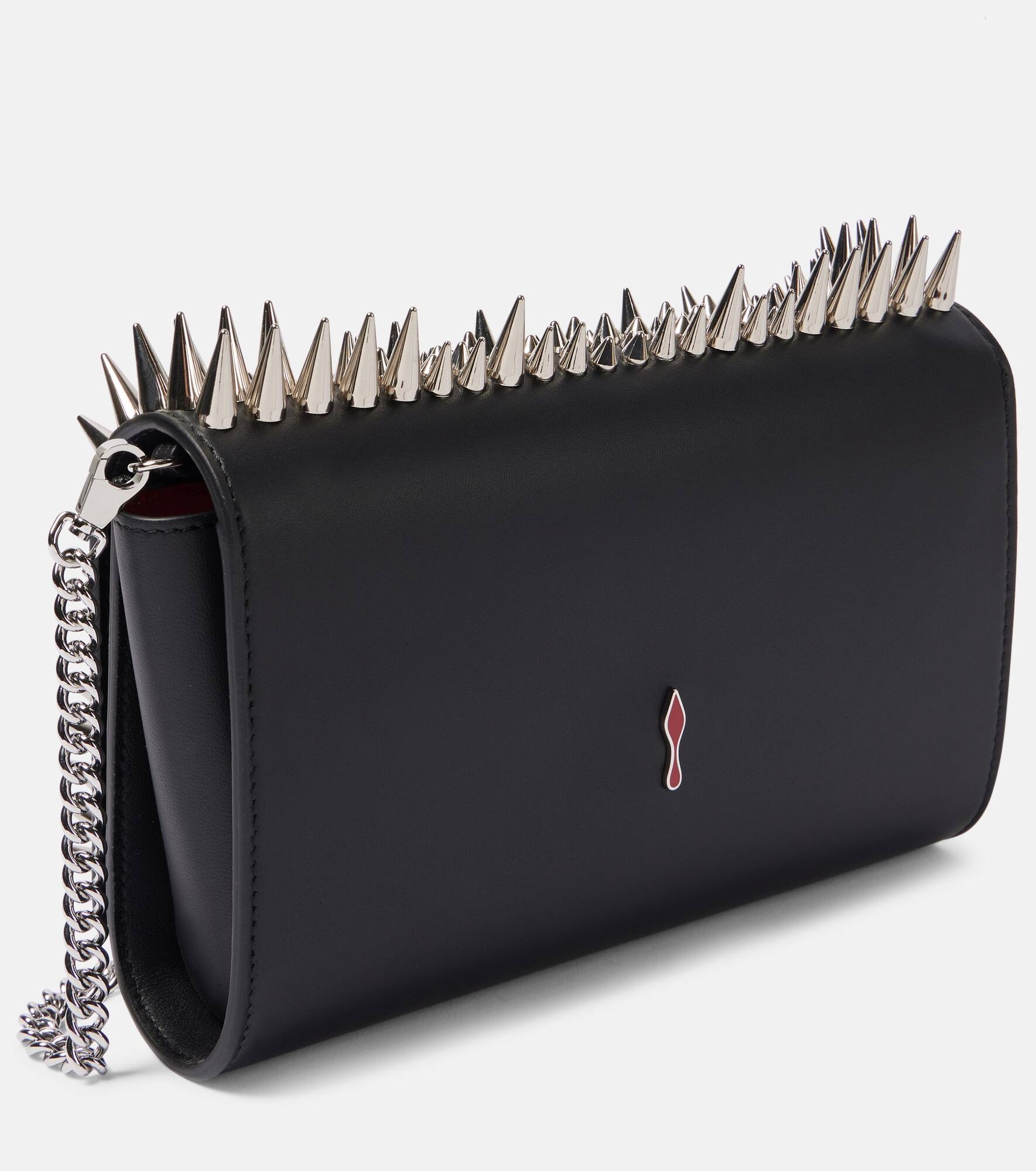 Paloma spiked leather clutch - 4
