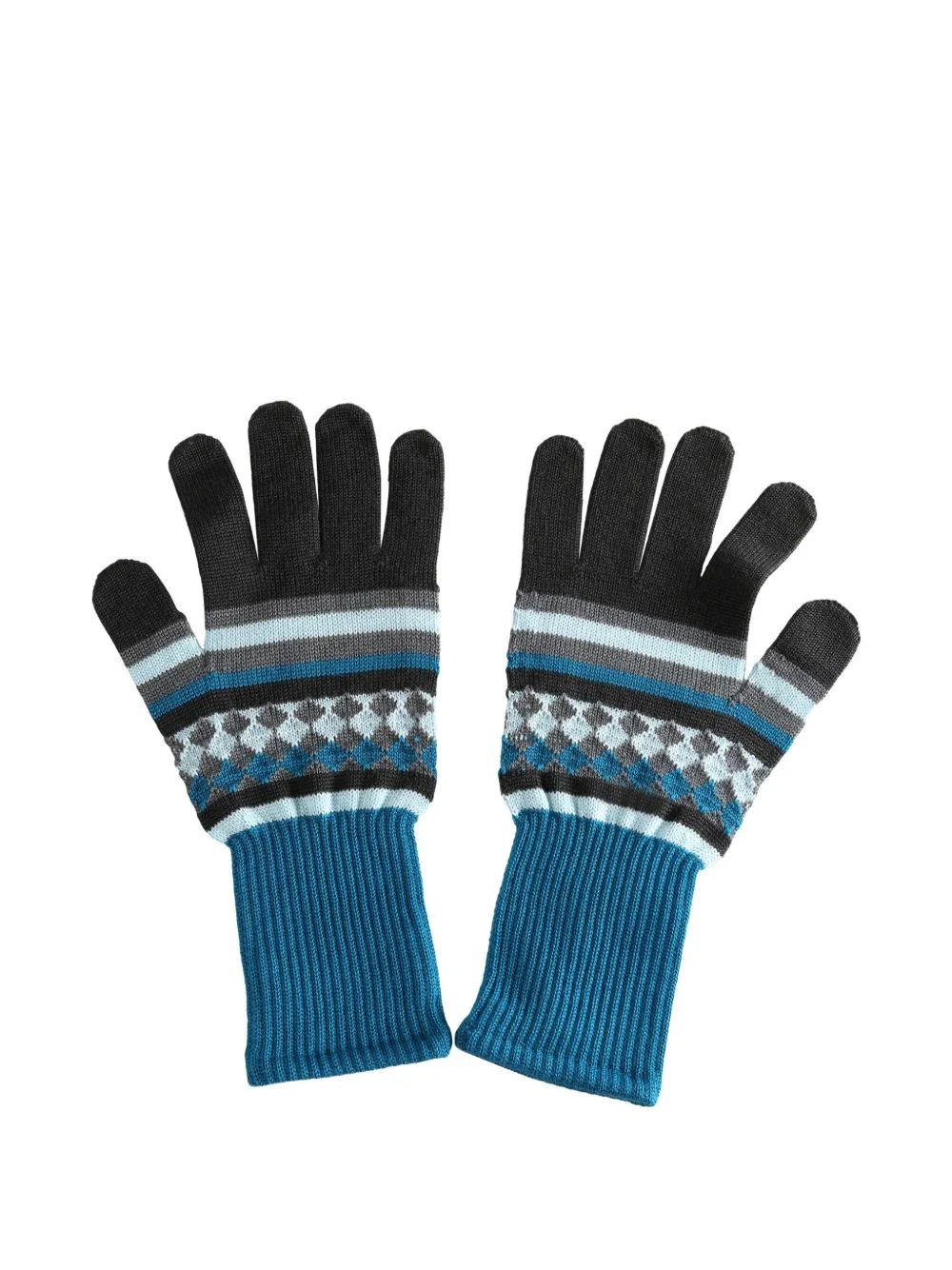Aquifolia striped-detail gloves - 1