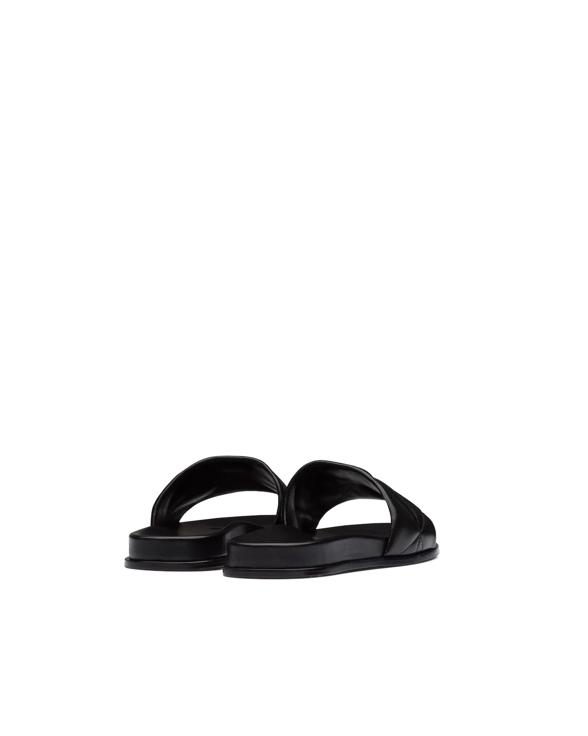 Nappa leather slides - 3