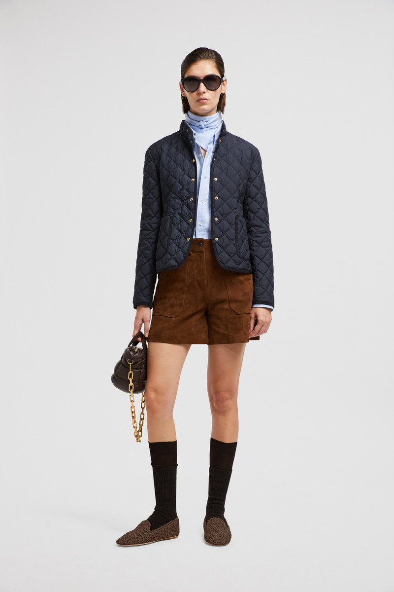 Moncler Epin Fit & Flare Short Down Jacket outlook