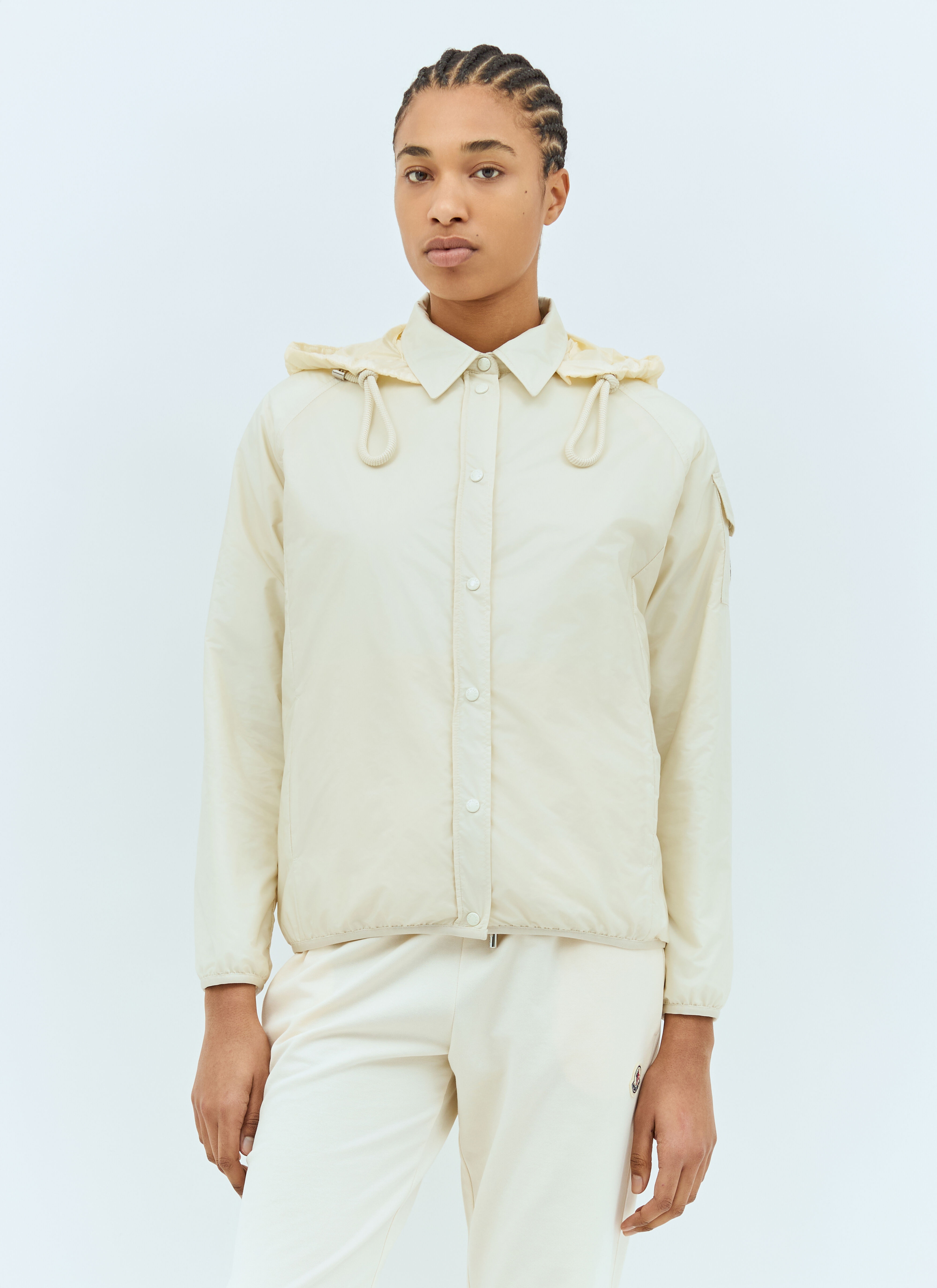 Hooded Shirt Down Jacket - 1