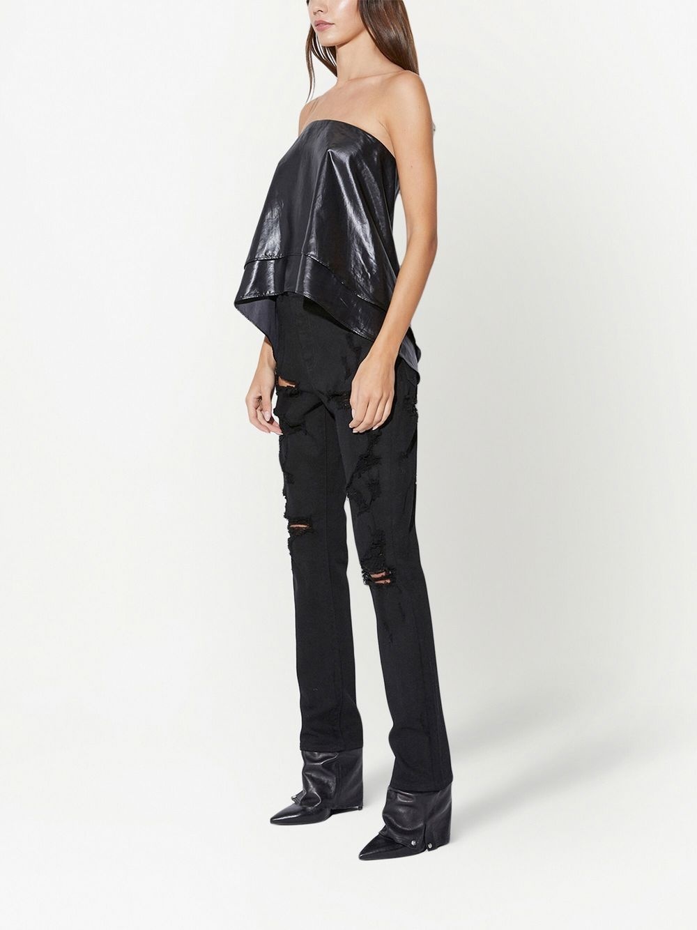strapless fitted top - 3