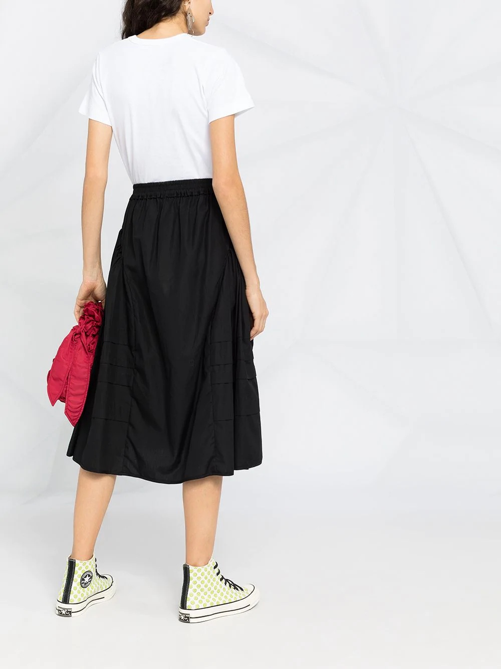 double heart embroidered T-shirt - 4