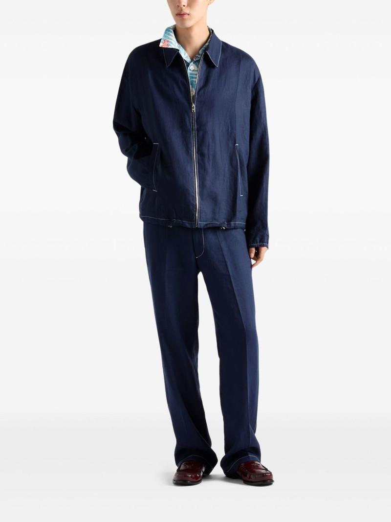 Prada linen trousers outlook