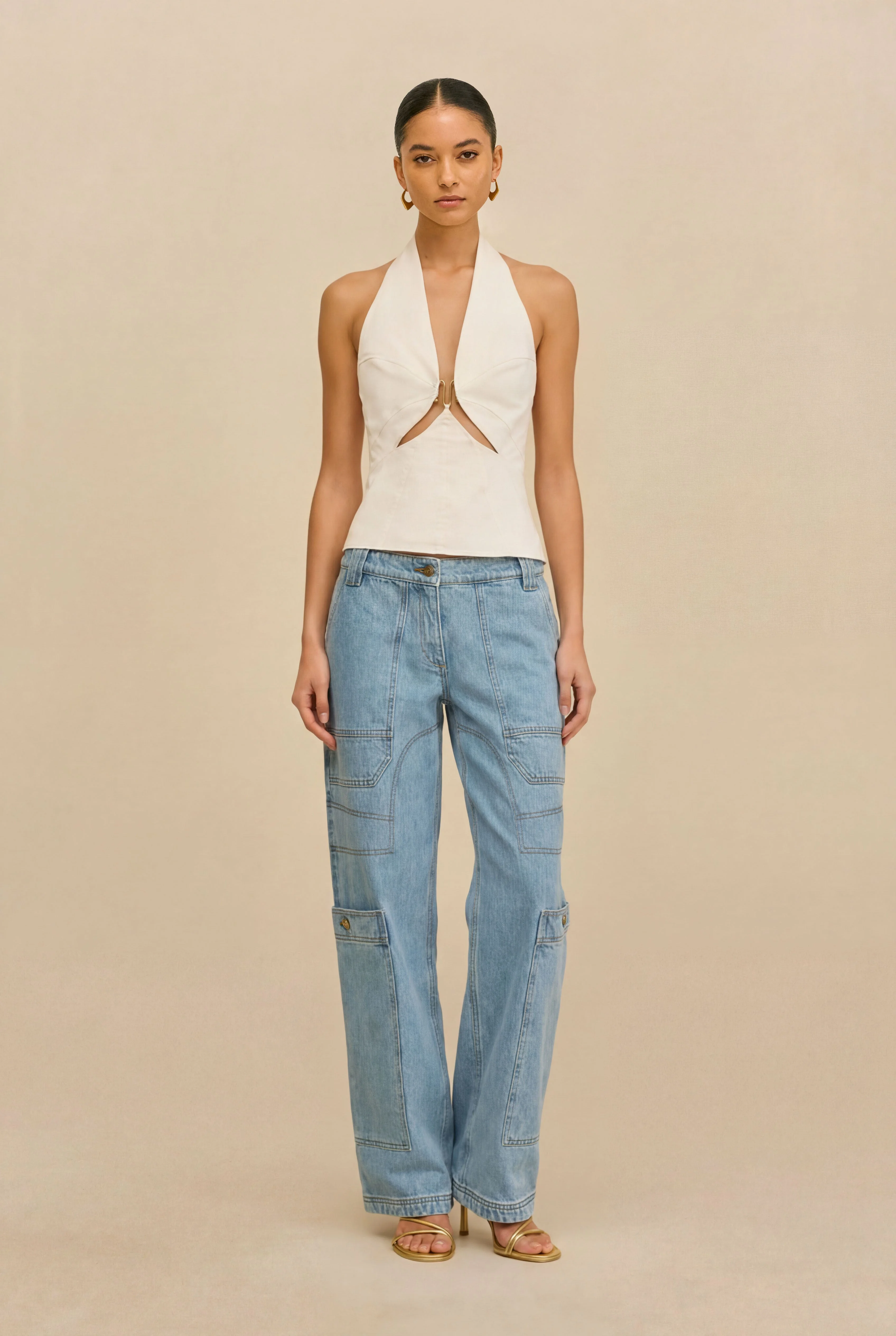 WYNN LOW RISE DENIM PANT - 1