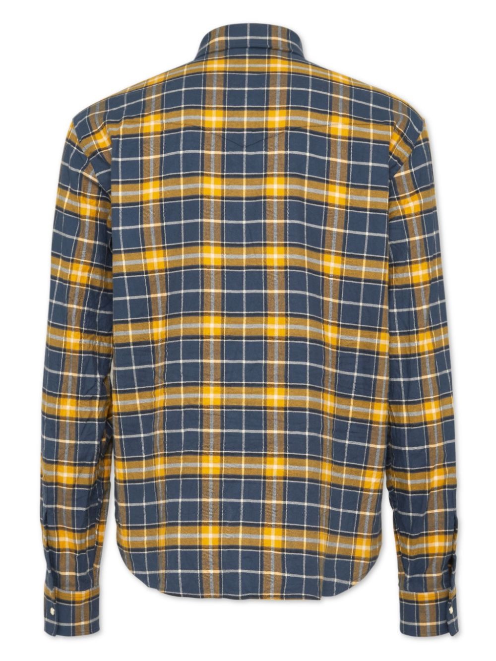 long-sleeve checked shirt - 2