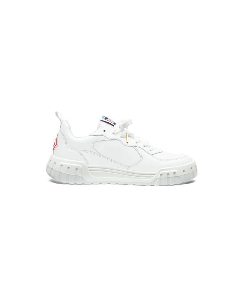 CASABLANCA Womens Court White Sneaker | Casablanca Paris outlook