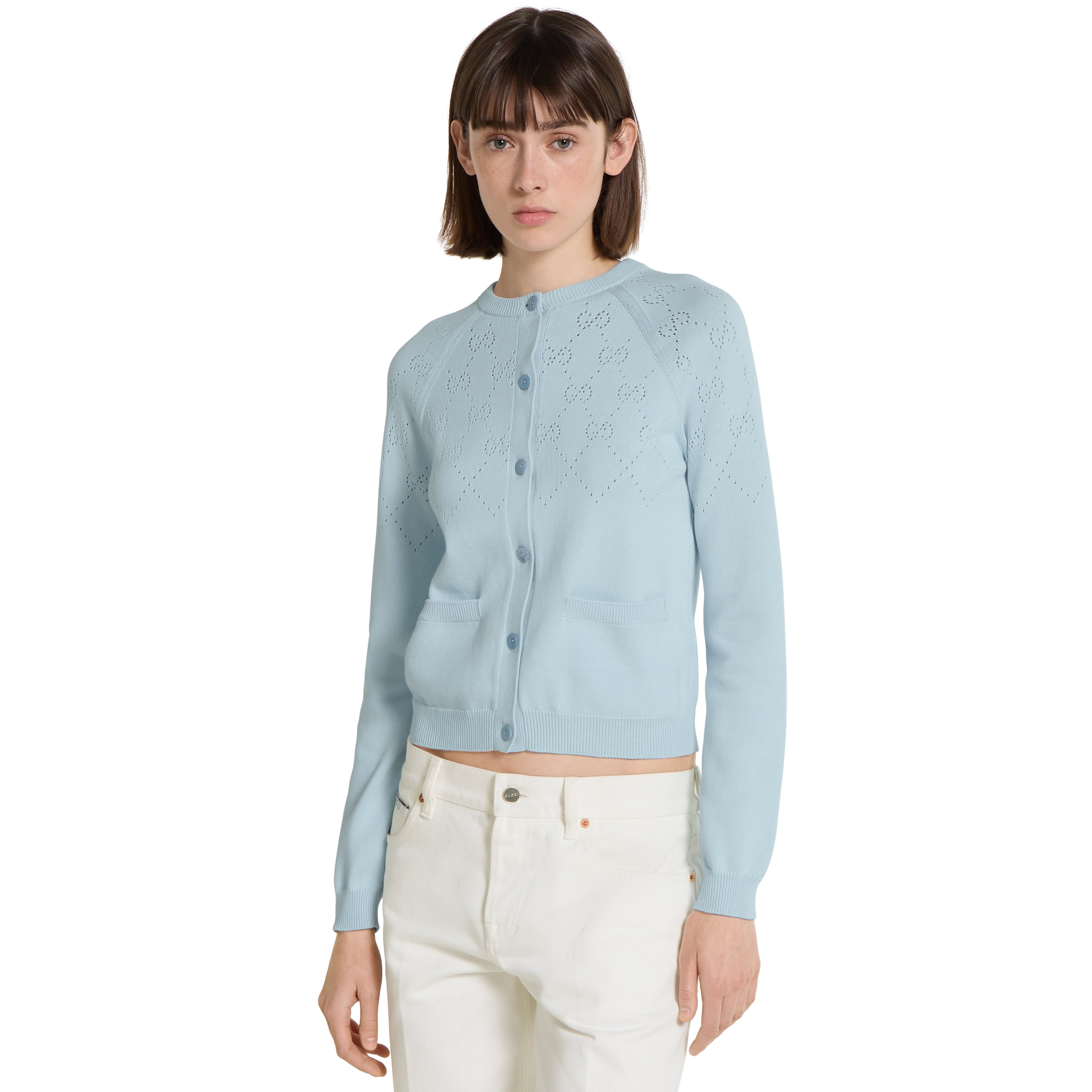 GG cotton cardigan - 3