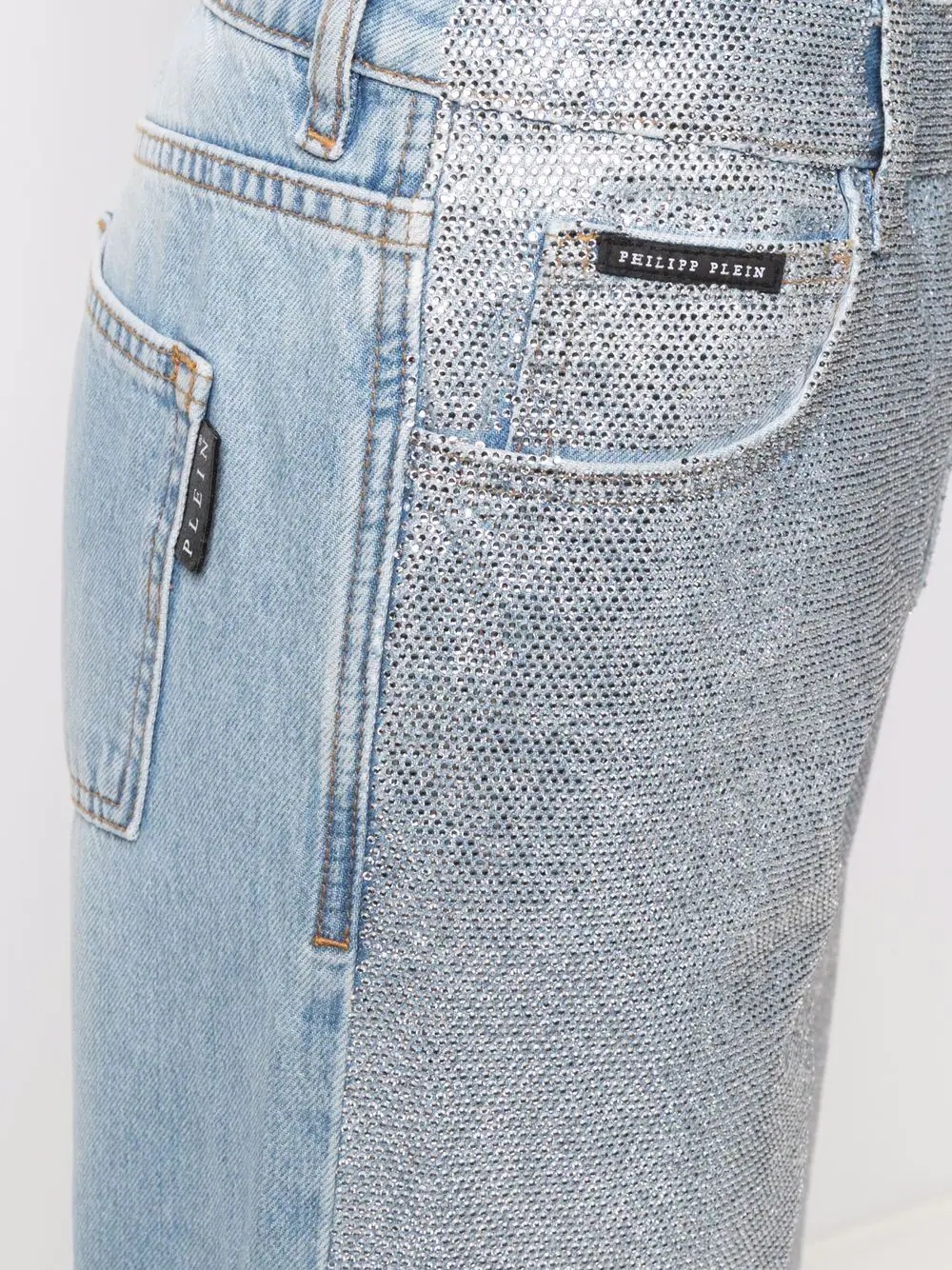 Full Crystal wide-leg jeans - 5