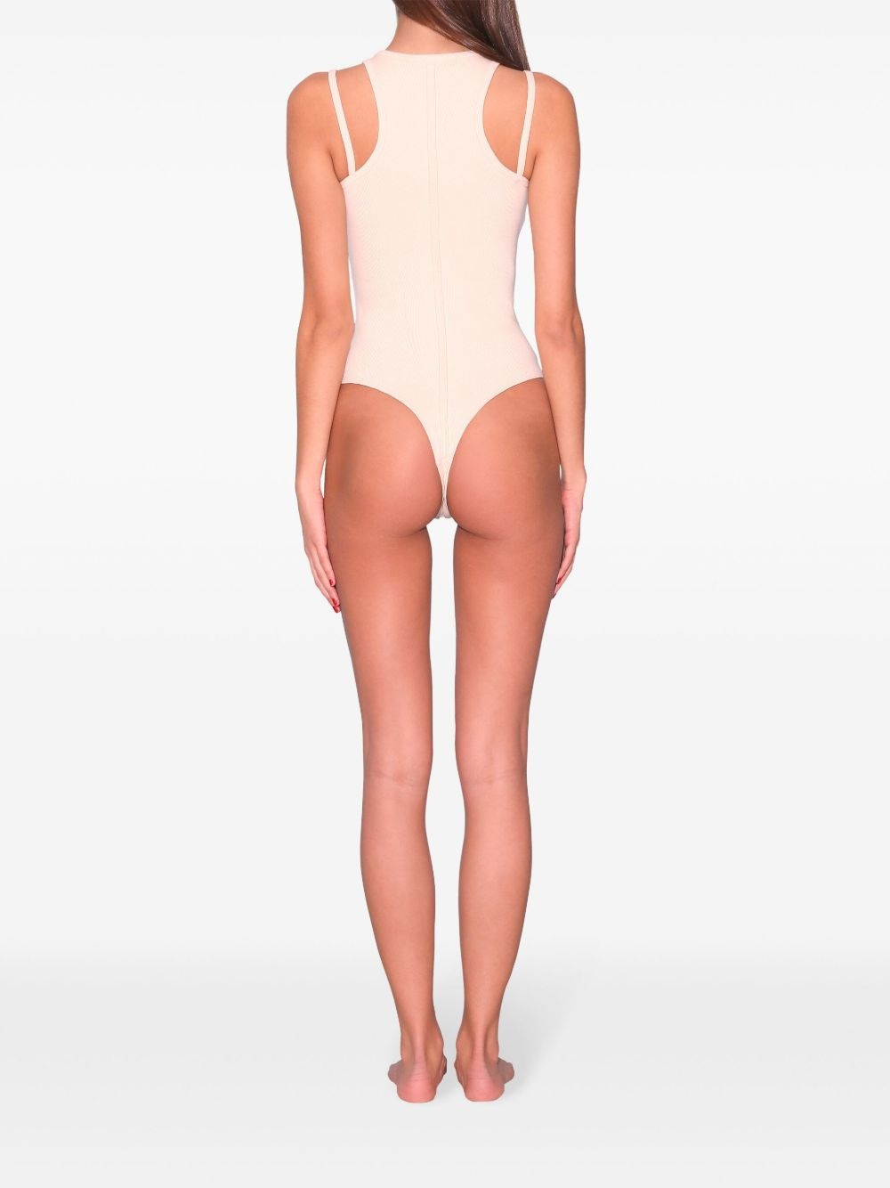 strappy ribbed bodysuit - 3