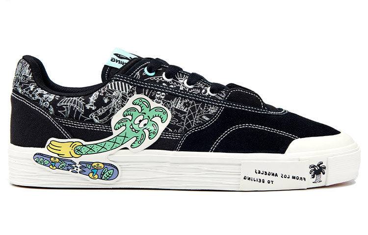 (WMNS) Li-Ning x Steven Harrington Hand-Plant Shoes 'Black Green' AECR070-2 - 2