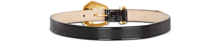 Patent Leather Western Belt - 2