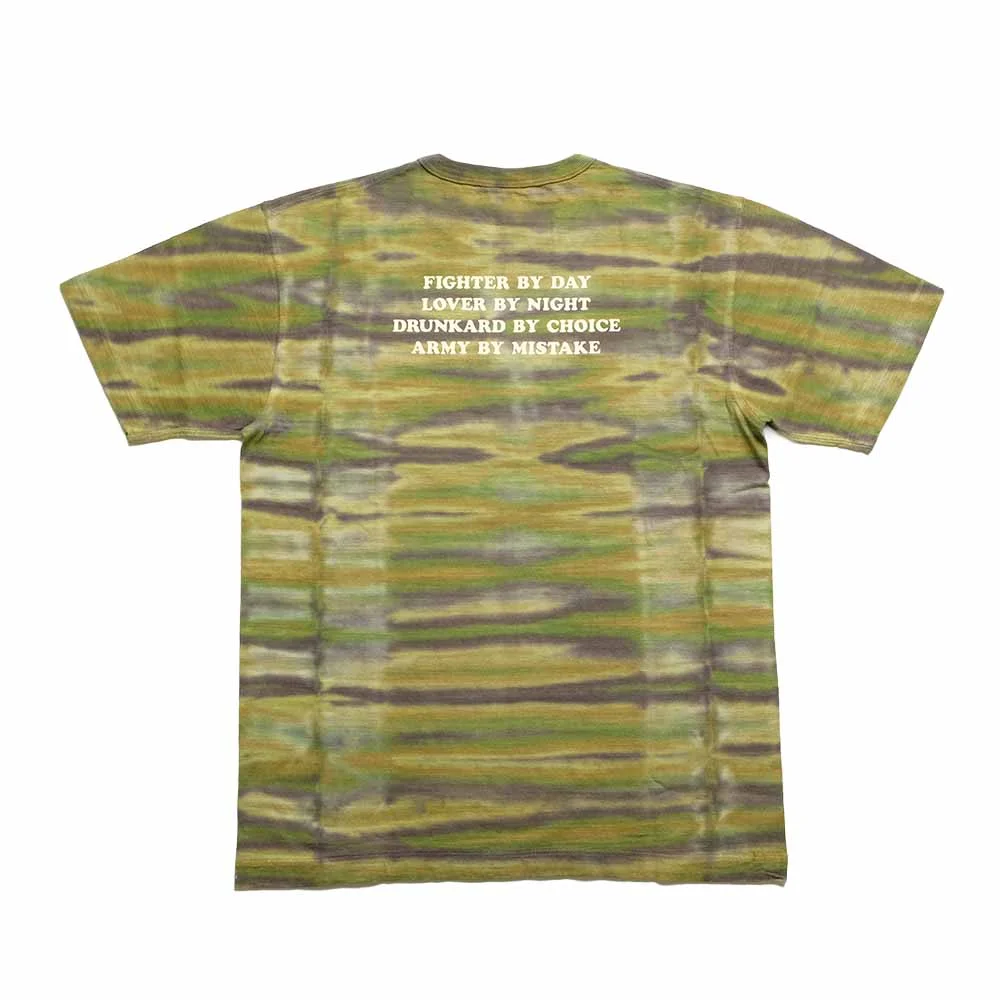 SLUB YARN T-SHIRT - THE DYE CAMOUFLAGE - BR79733 - 1