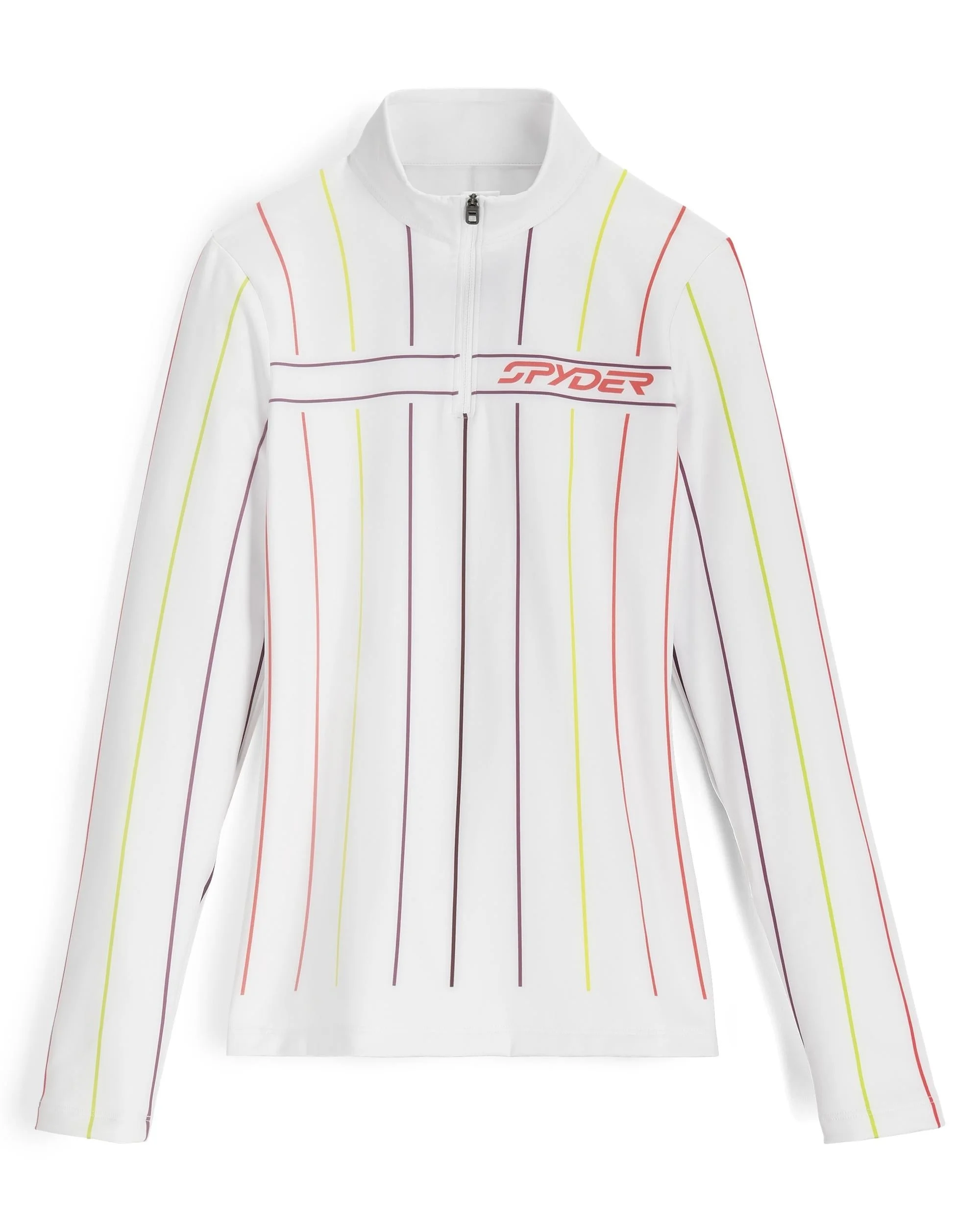 Womens Vivid Half Zip T-Neck - Stripe - 1