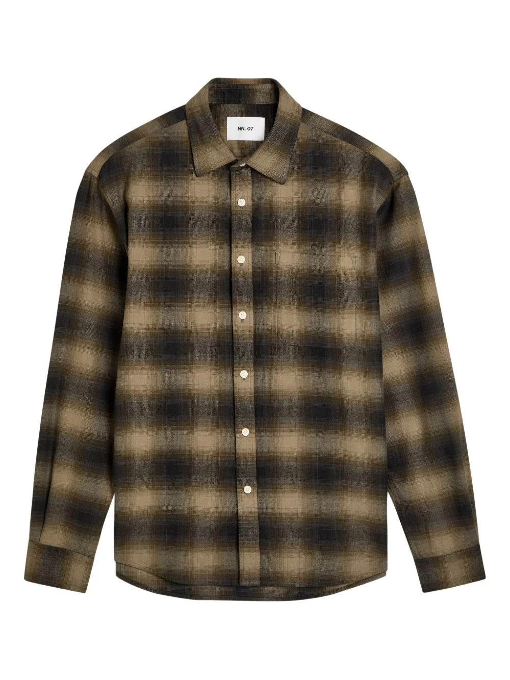 check-pattern chest-pocket shirt - 1