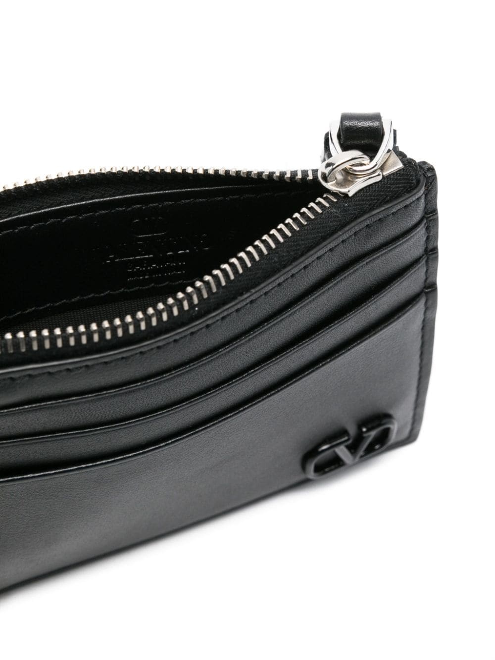 VLogo Signature leather cardholder - 3