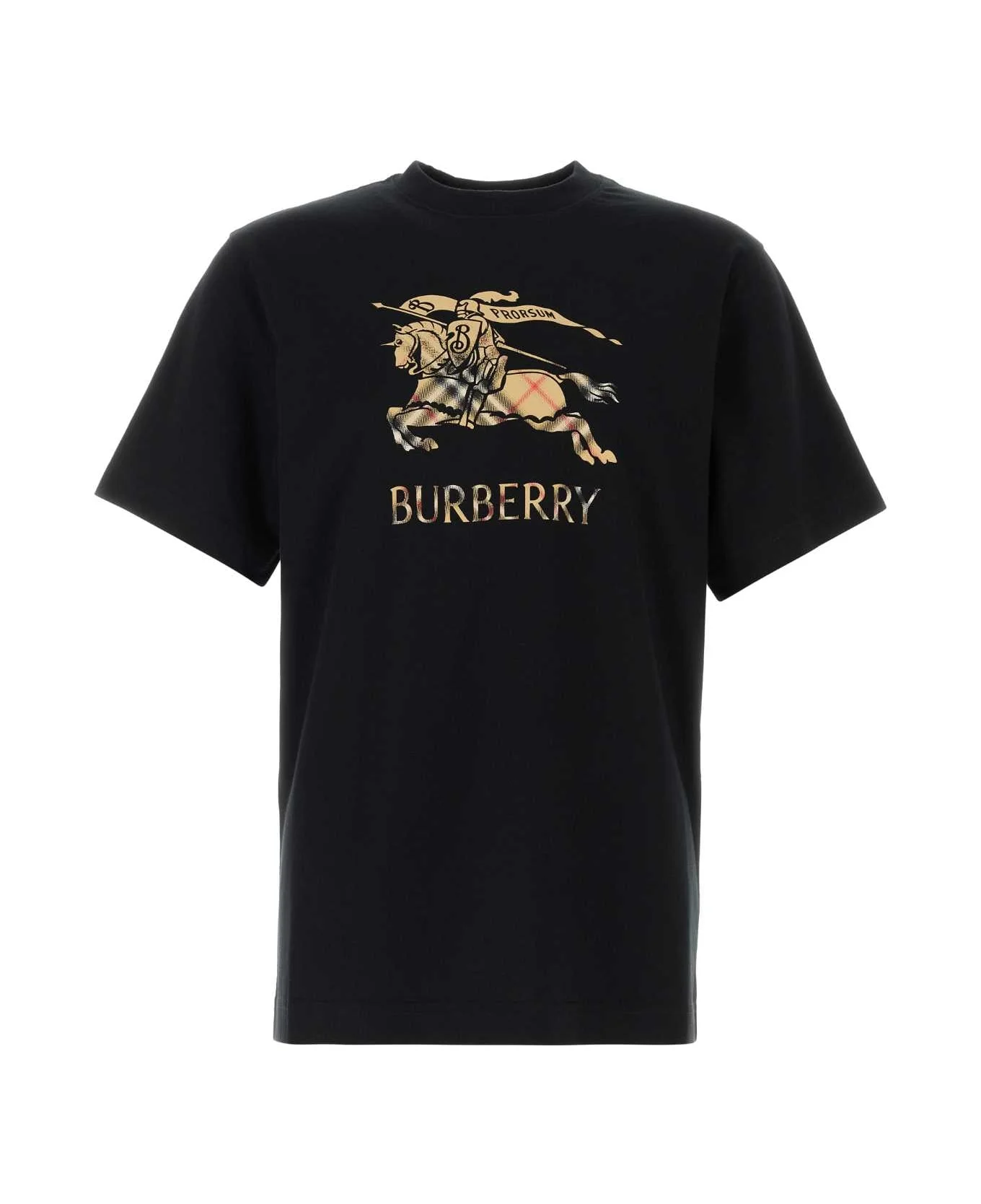 Black Cotton T-shirt - 1