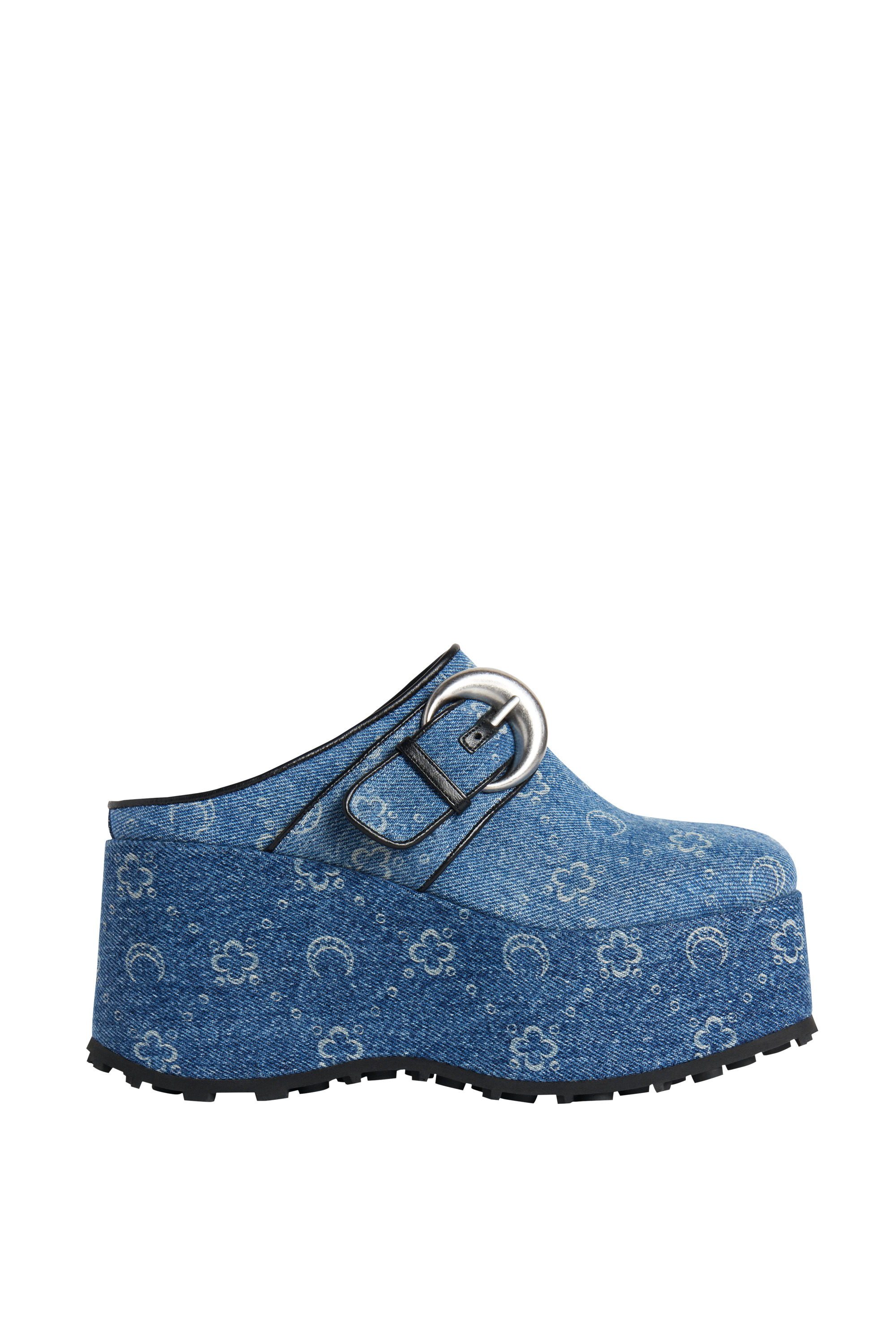 Denim Moonogram Clog - 1