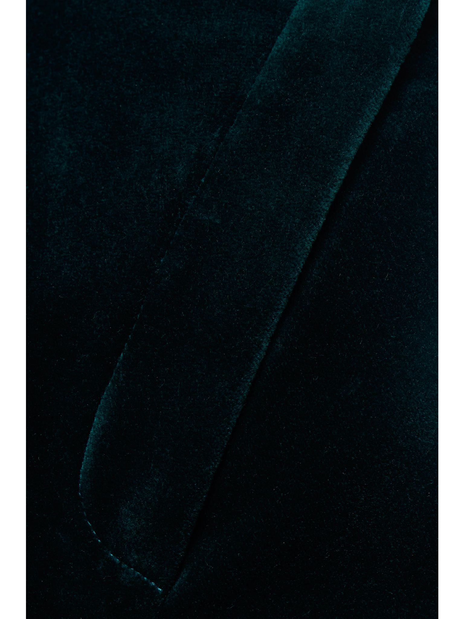 Niklas cotton-blend velvet wide-leg pants Dark green - 5