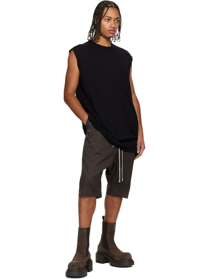 Rick Owens Black Concordians Splintered Tarp T-shirt outlook