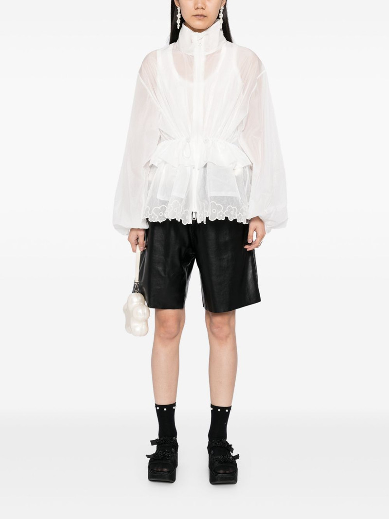 CECILIE BAHNSEN semi-sheer jacket outlook