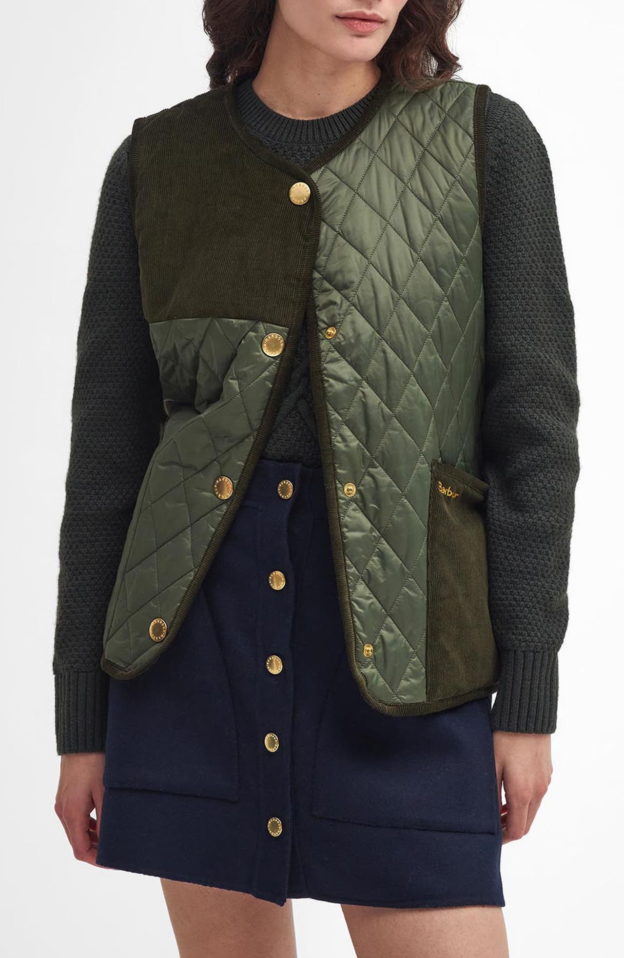 Nordstrom barbour vest online