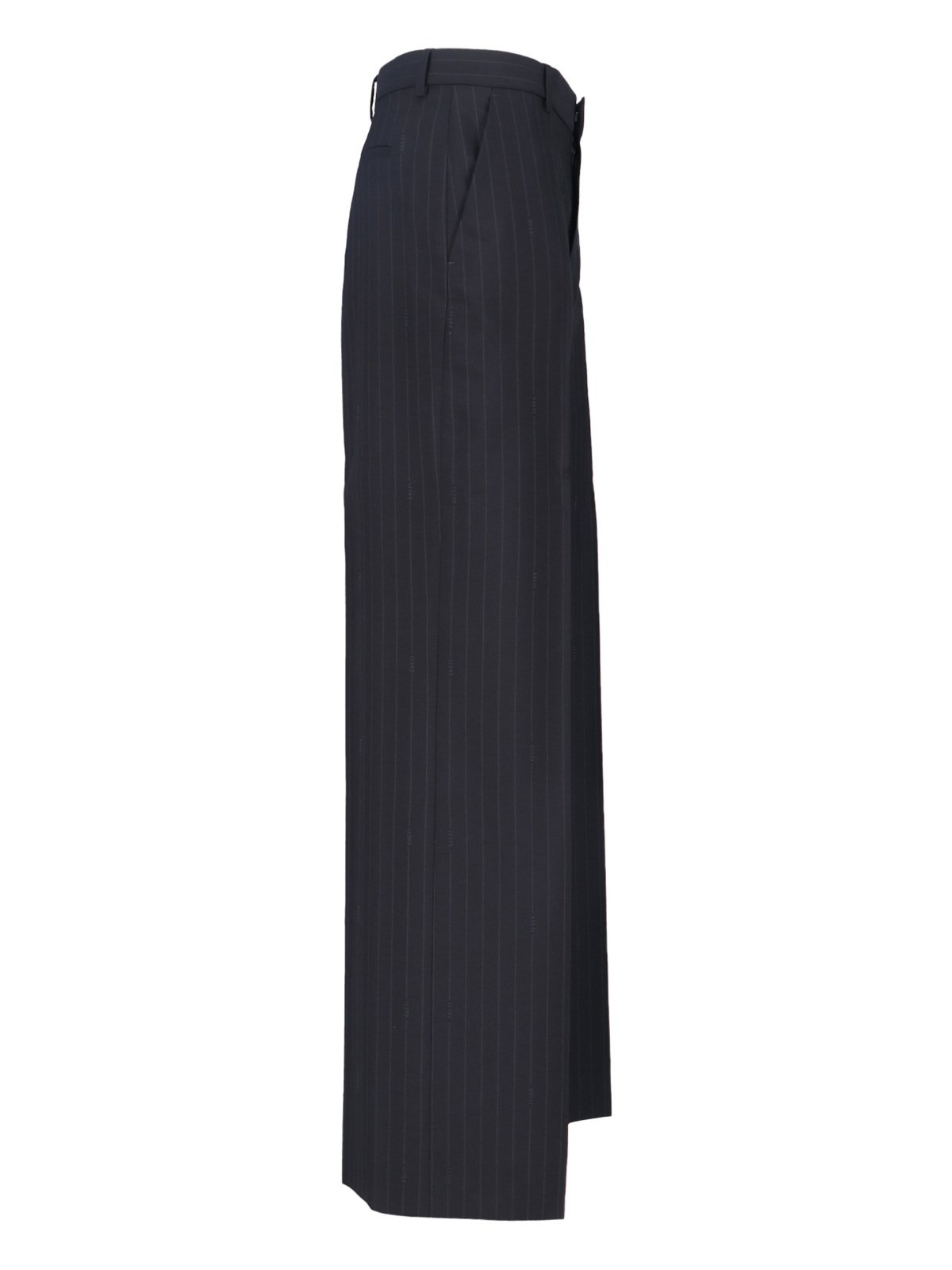 PINSTRIPE WOOL PANTS - 3