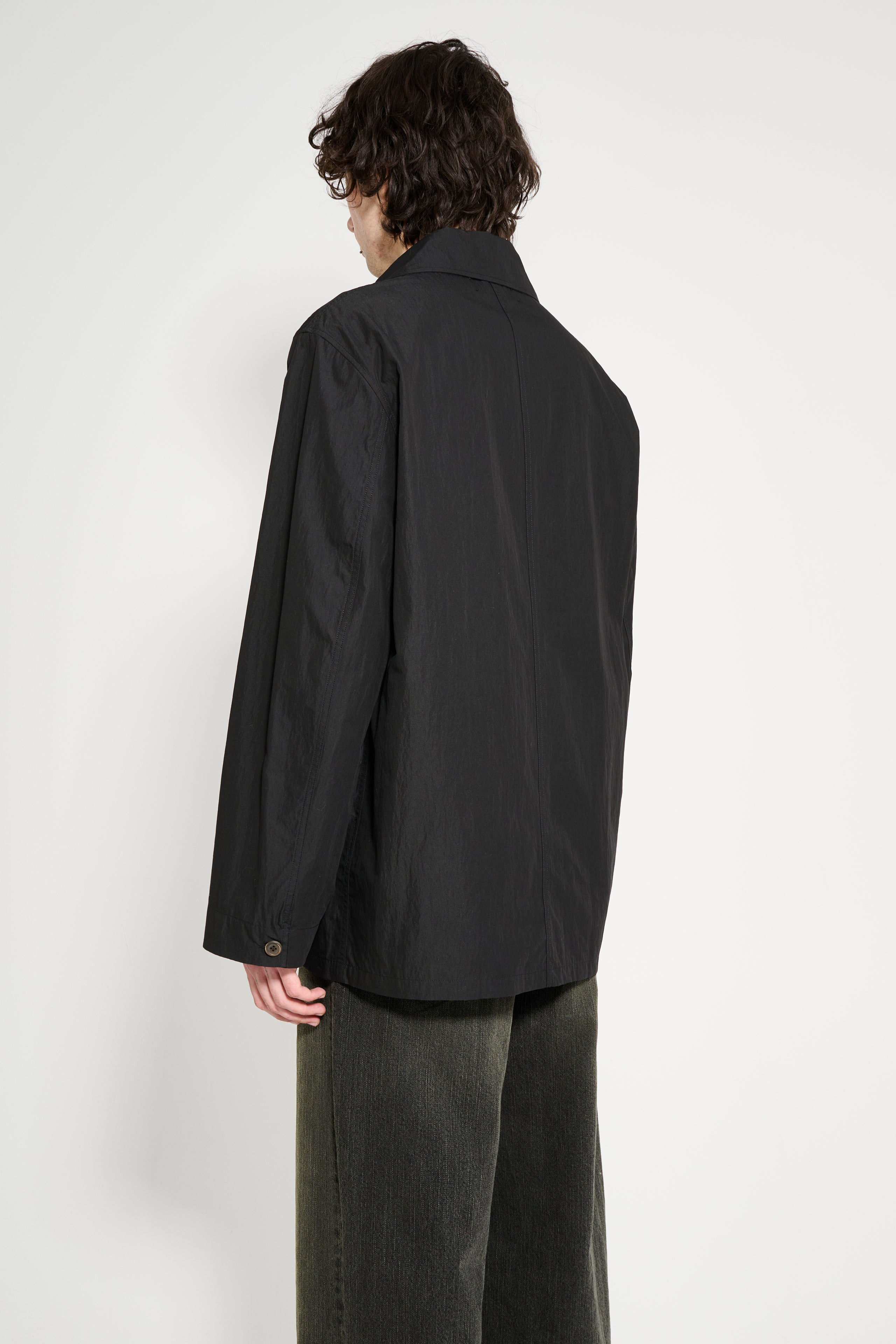 OUR LEGACY LEAD JACKET BLACK HIKING COTTON - 4