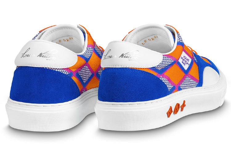 LOUIS VUITTON LV Ollie Richelieu Sneakers 'Blue Orange' 1AAHQE - 2