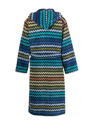 Missoni Warner zigzag-pattern bathrobe outlook