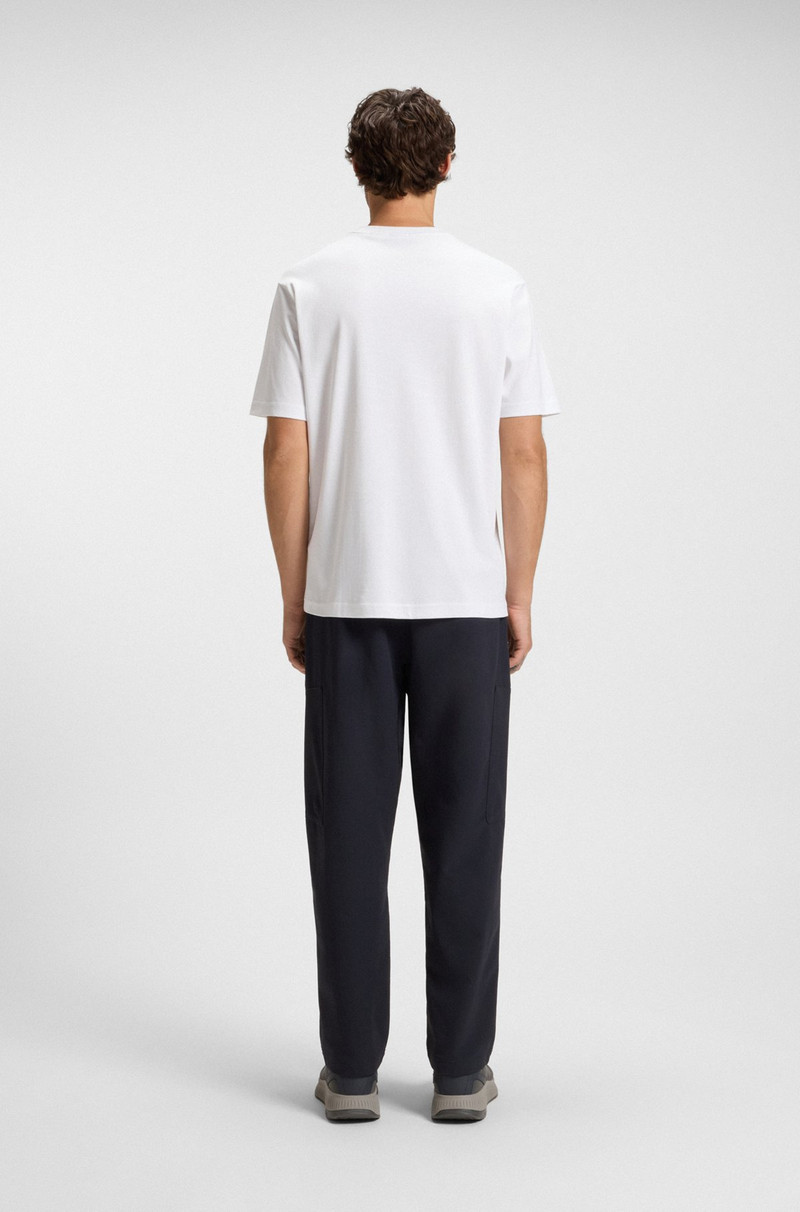 COTTON-JERSEY T-SHIRT WITH STRUCTURED LOGO 5