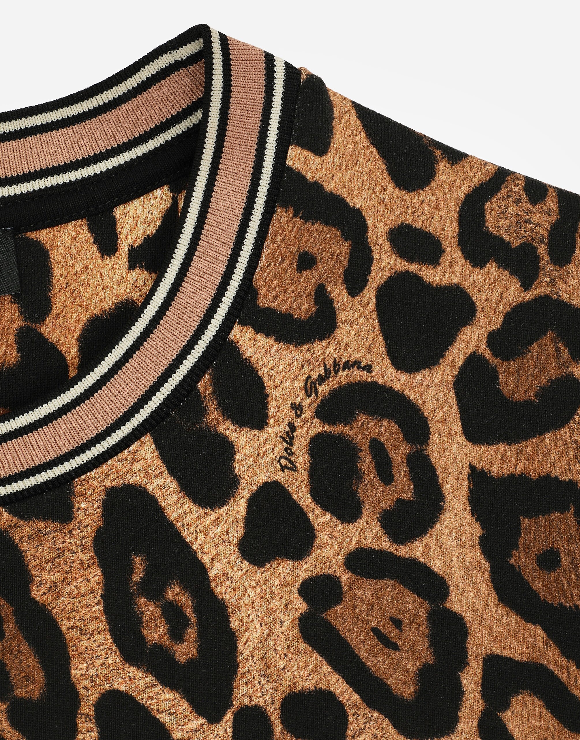 Short-sleeved leopard-print Crespo T-shirt - 5