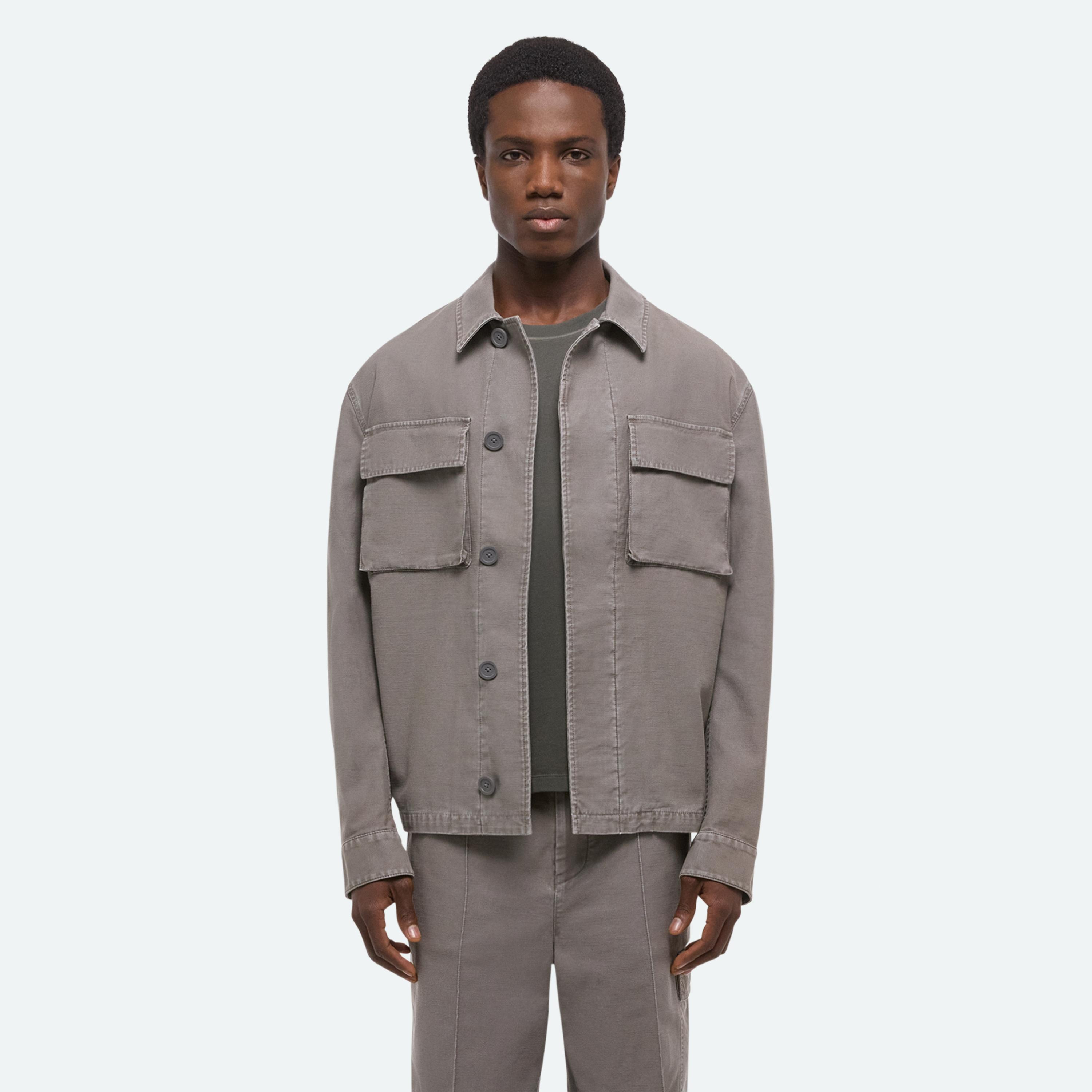 GARMENT-DYED UTILITY JACKET - 4