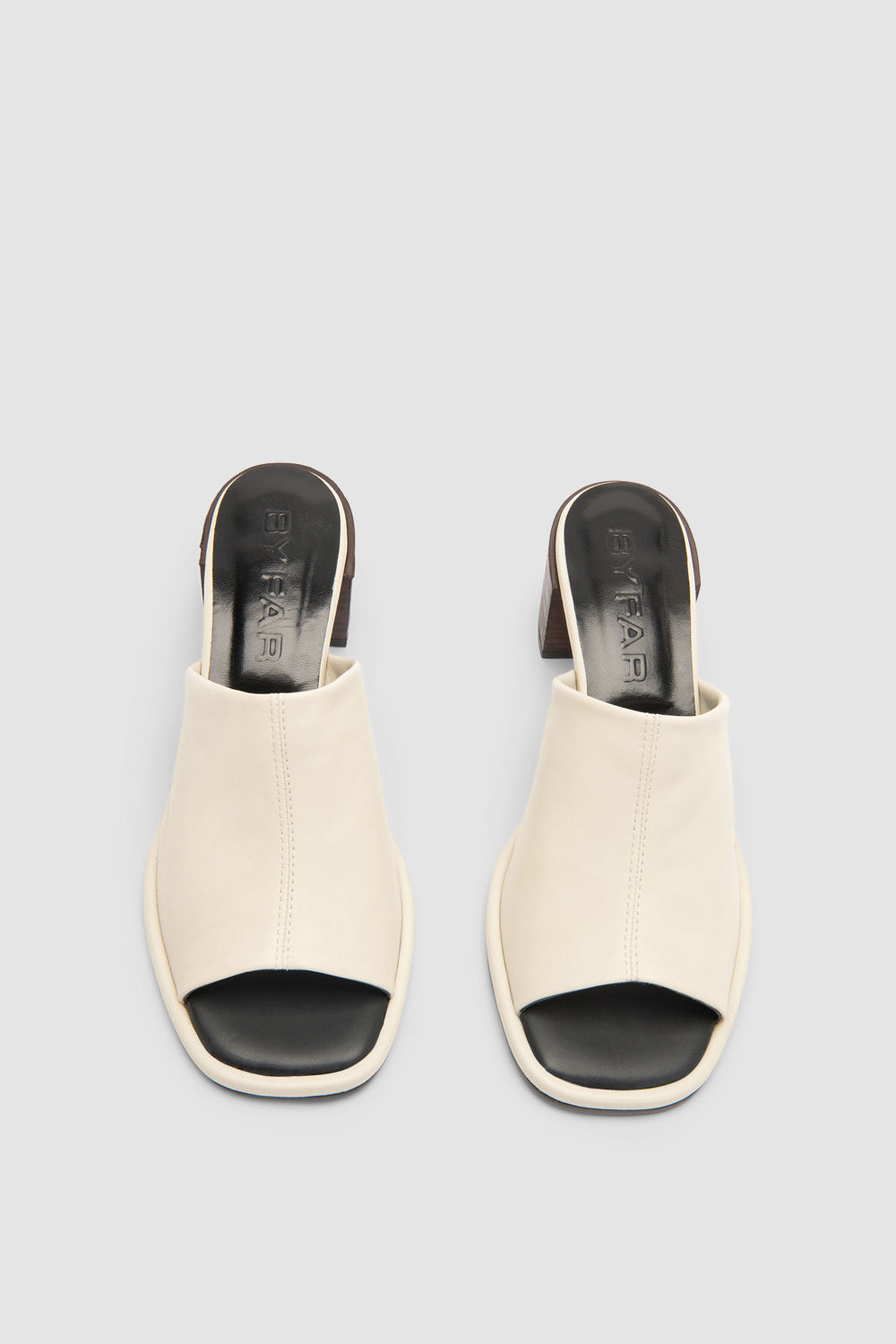 Francisco Limewash and Ristretto Leather Mule - 3