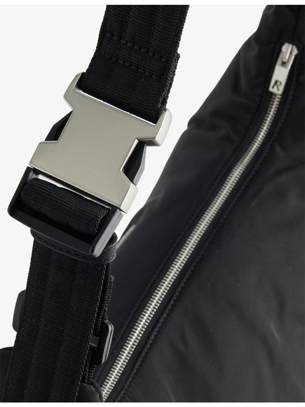 Script-Hardware Padded Nylon Sling Bag - 4