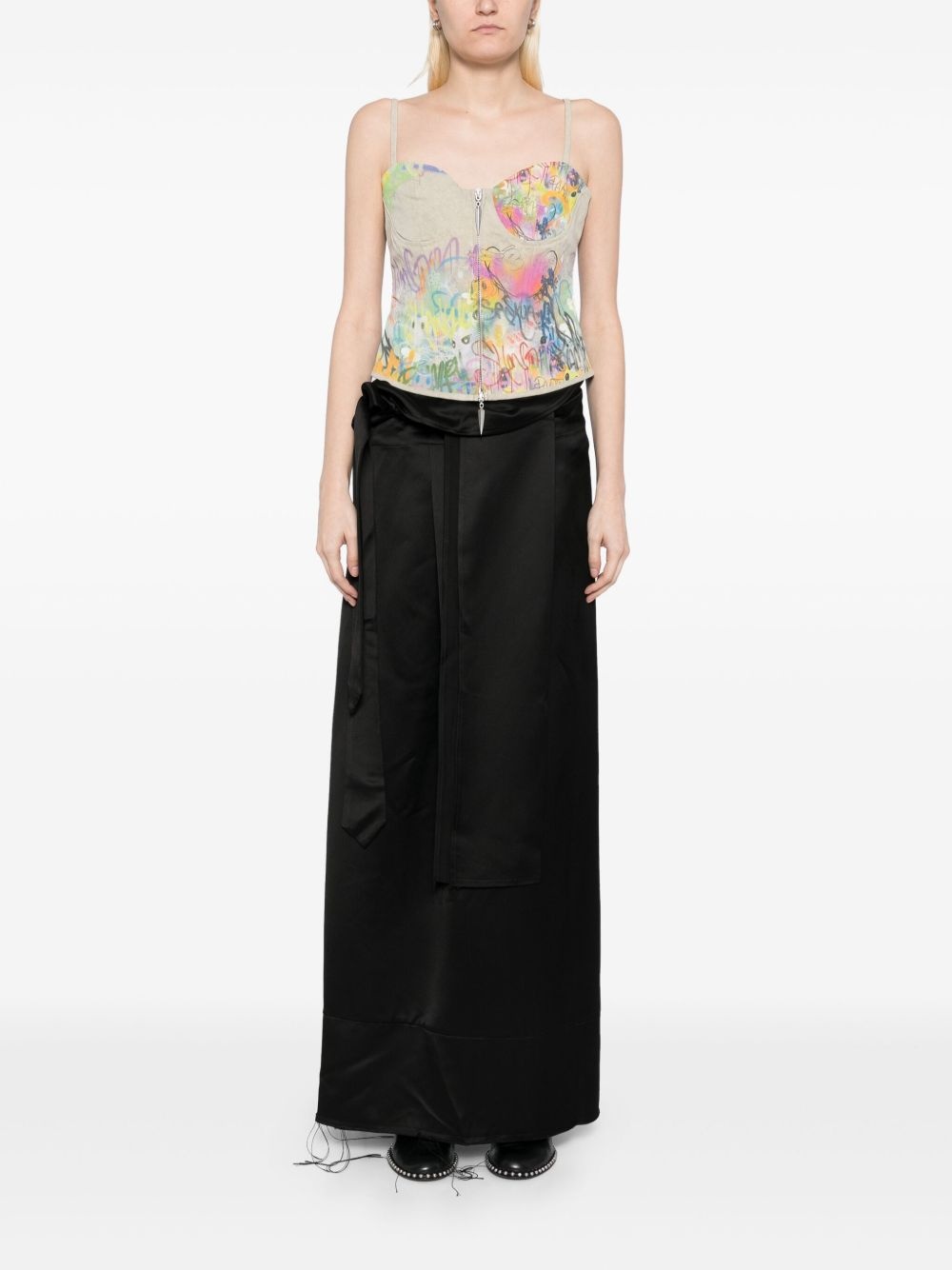 raw edge skirt - 2