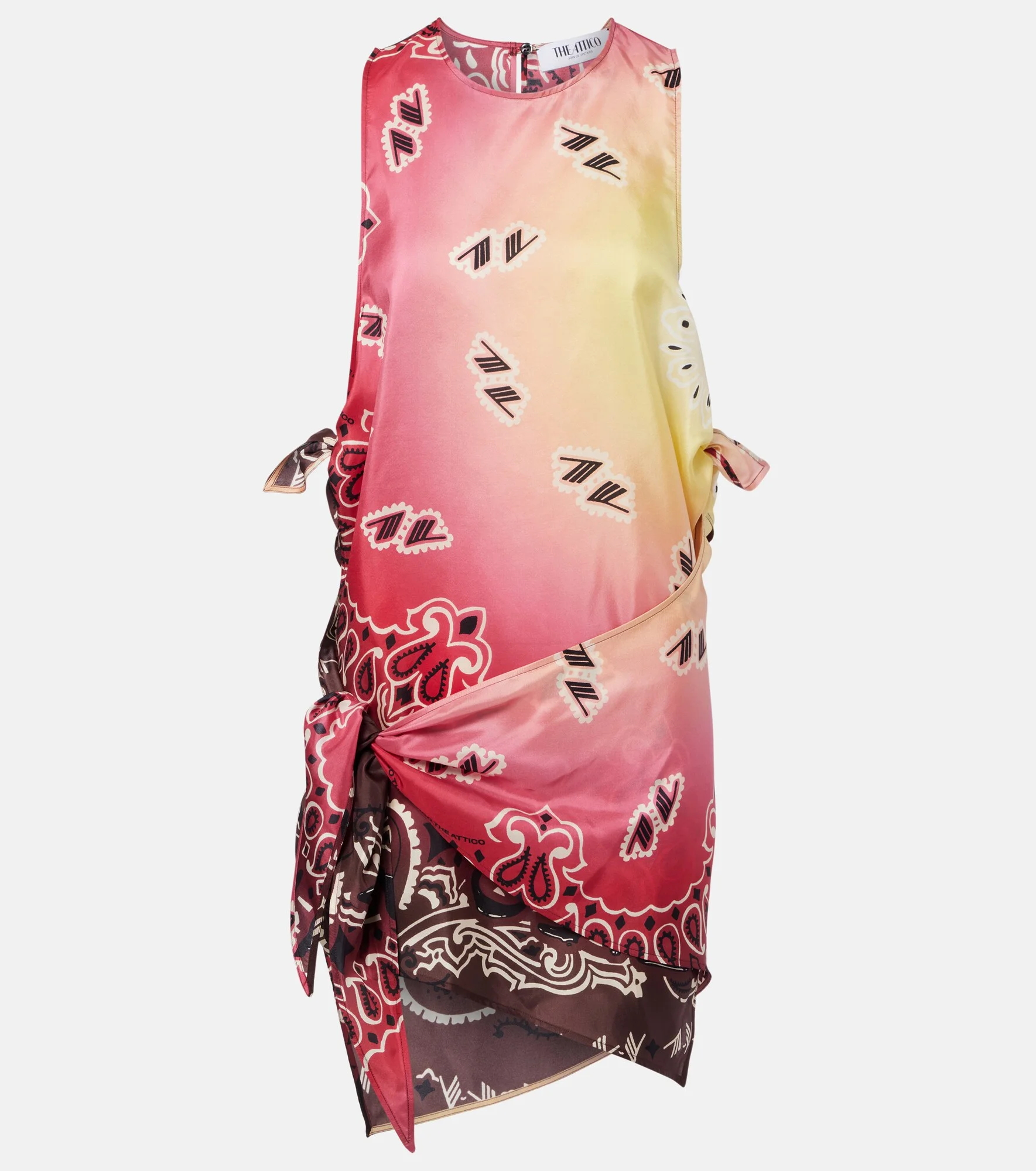 Printed silk minidress - 1