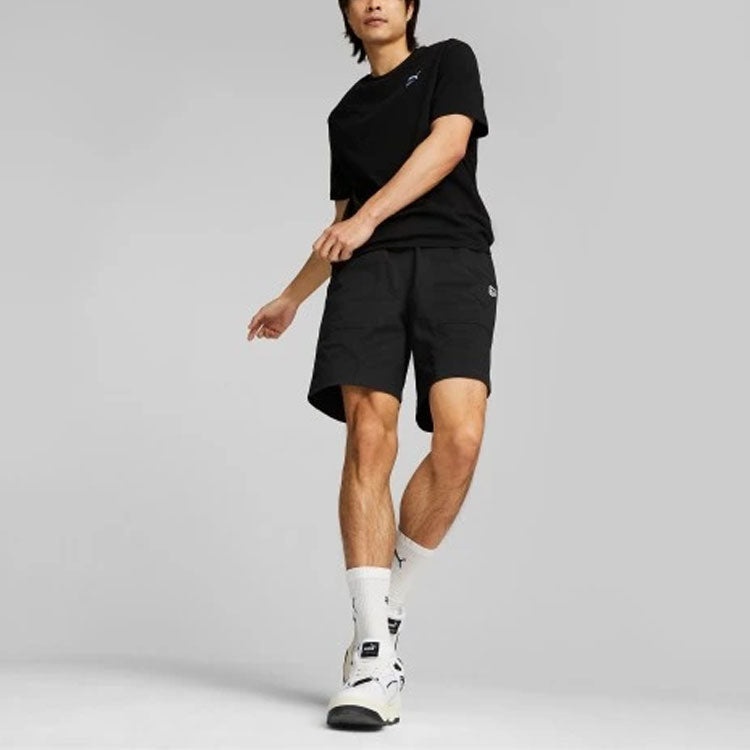 PUMA Logo Downtown Shorts 'Black' 537728-01 - 3