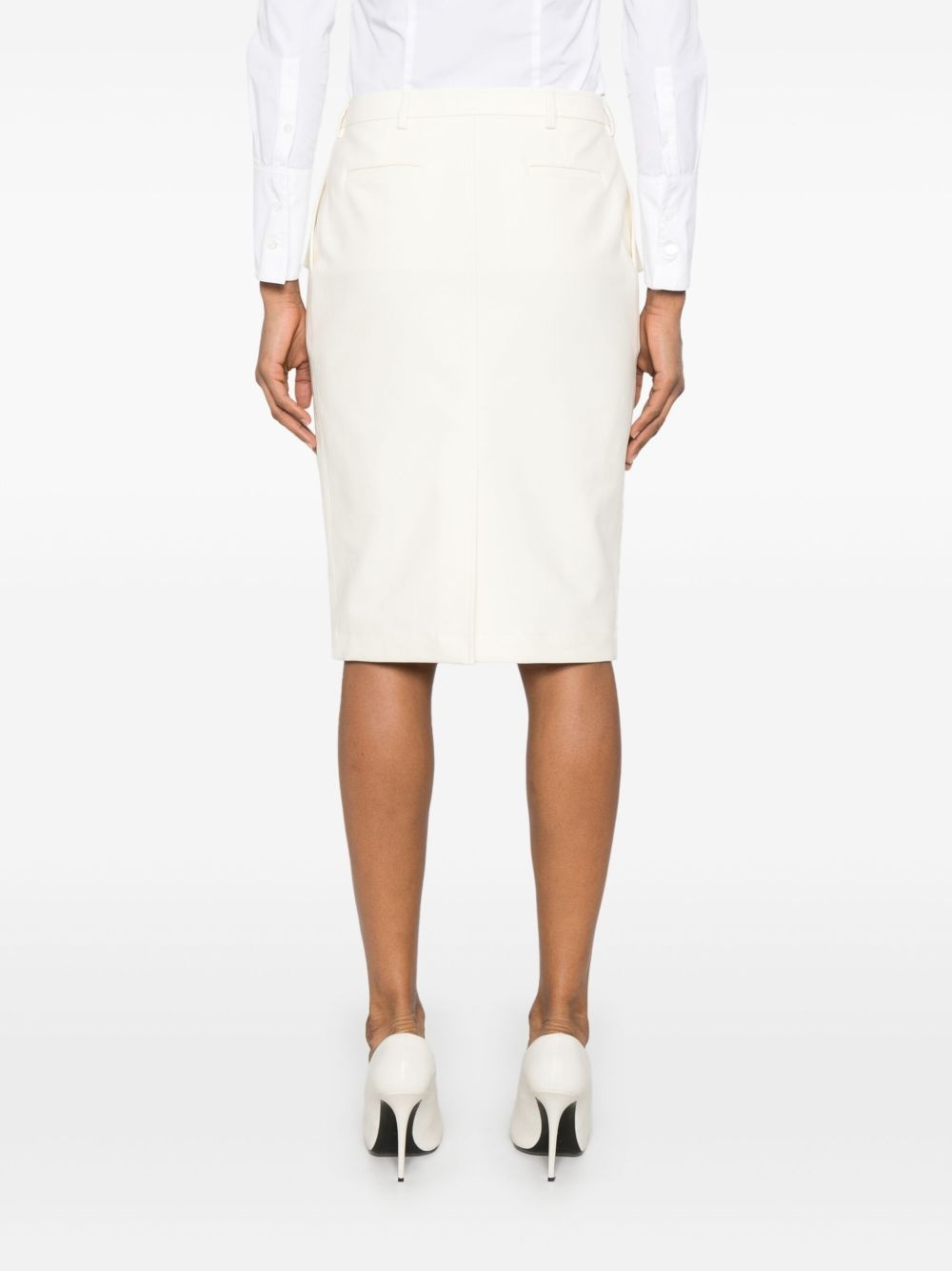 patch-pockets midi skirt - 4