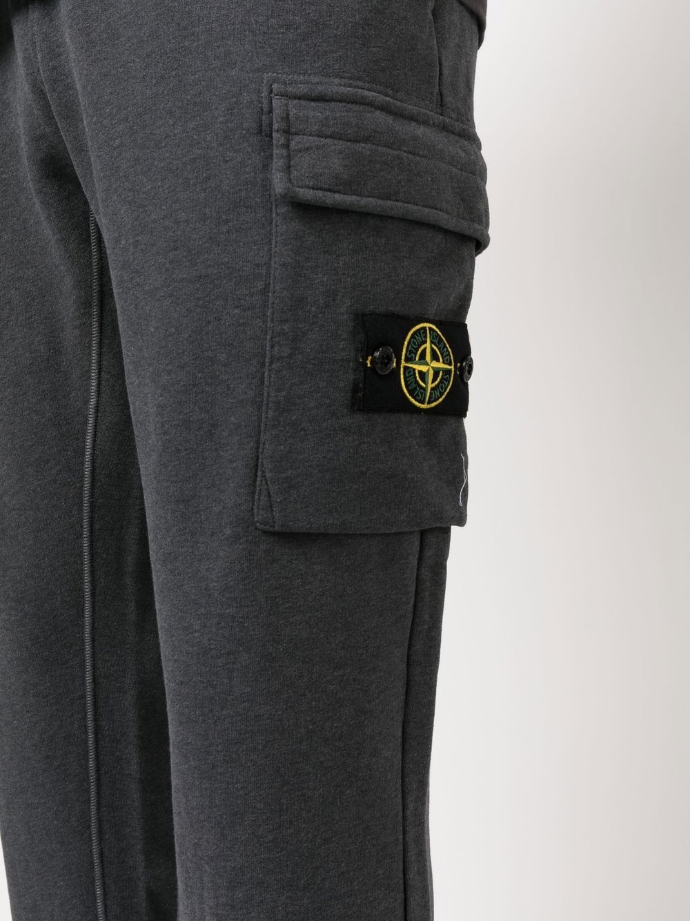 Compass-badge slim-fit trousers - 5