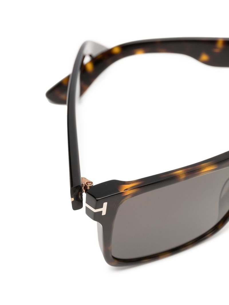 square-frame tortoiseshell sunglasses 3